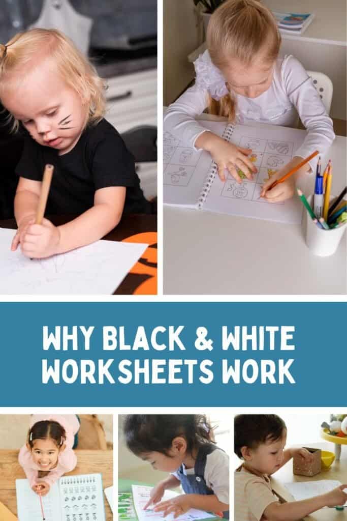 Why black & white worksheets work