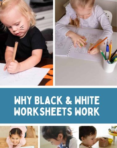 Why black & white worksheets work