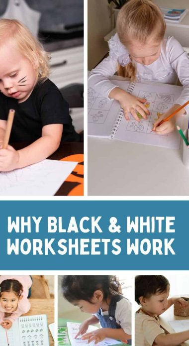 Why black & white worksheets work