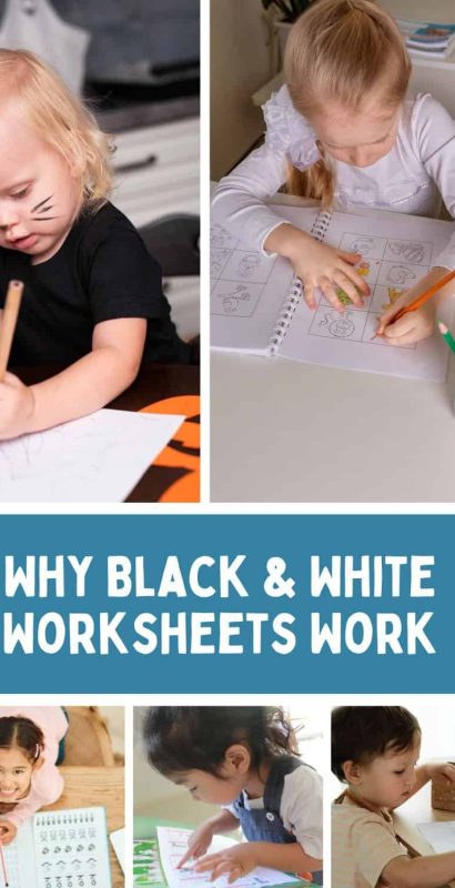 Why black & white worksheets work